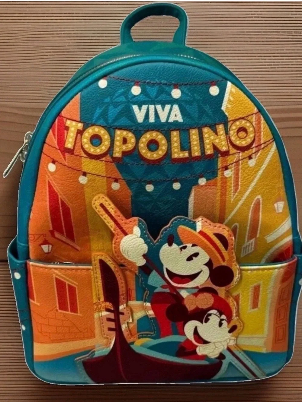 Disney Parks Epcot Italy Viva Topolino Loungefly Mini Backpack Factory Sealed